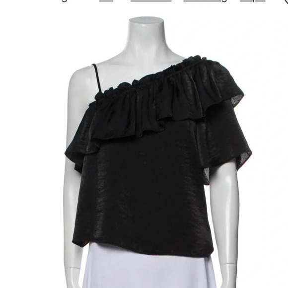 MISA LOS ANGELES ASYMMETRICAL ONE SHOULDER TOP - Picture 1 of 7